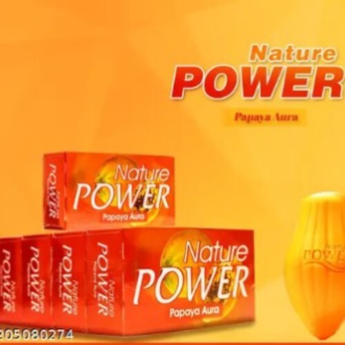 Nature Power Papaya Soap Original Herbal Beauty Skin Care bar 125g ( Indian Dis)