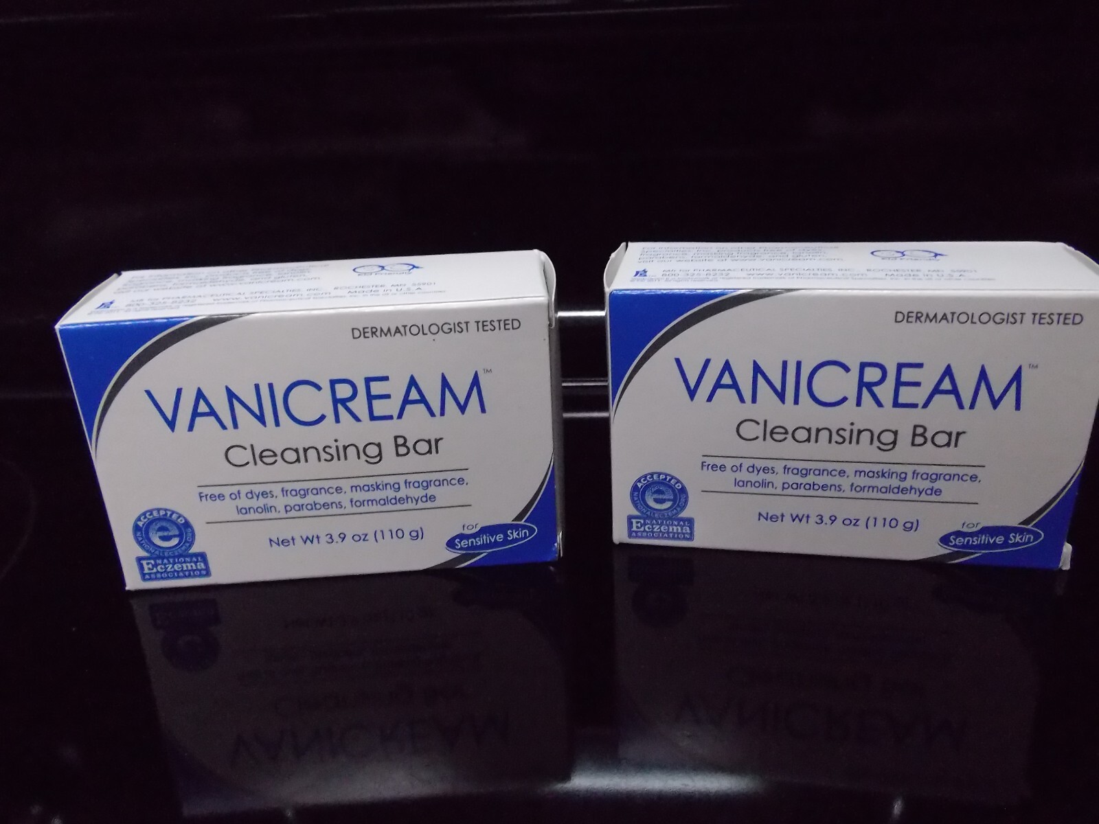 Vanicream Cleansing Bar 3.53oz Sensitive Skin Eczema Dermatologist Tested 2 Bars