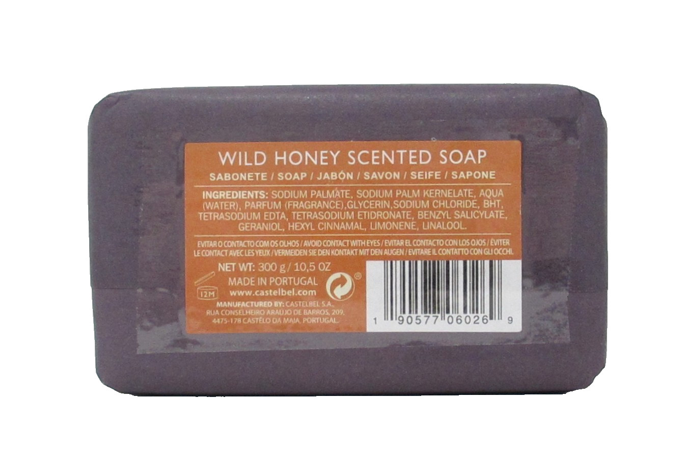 Castelbel Luxury Men’s Bath Bar Soap Wild Honey Scented Large 10.5oz