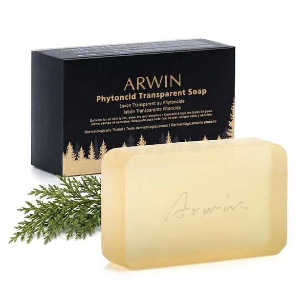 ARWIN Glycerin Soap Bar 180g / 6.3 oz for Face & Body, Ounce (Pack of 1)