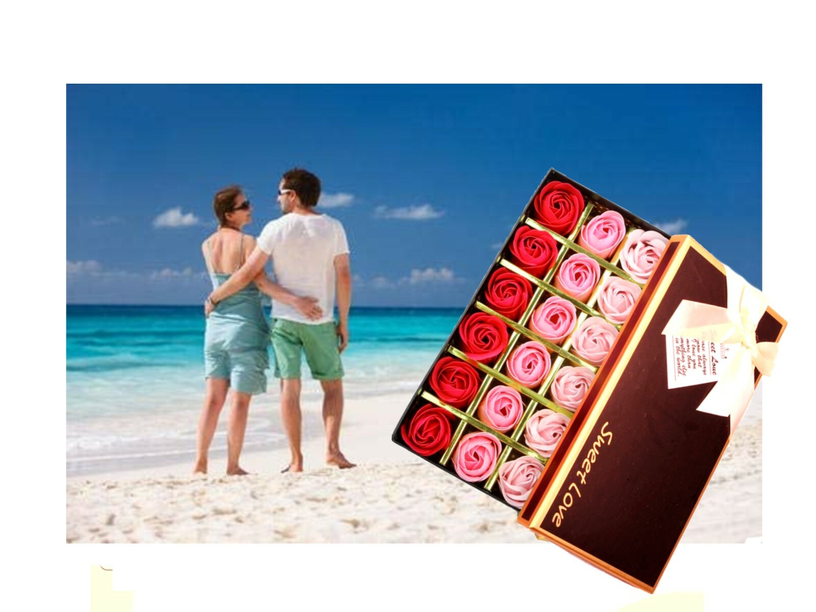 Flower Soap Gift Box (Free Shipping from U.S.A)