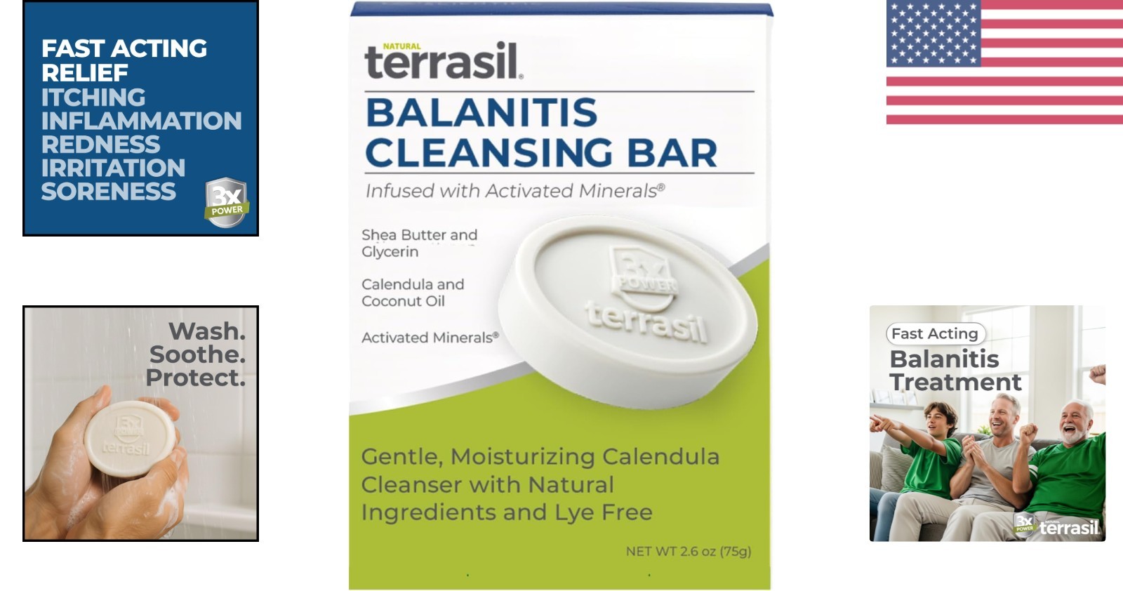 Calendula-infused Balanitis Soap | Gentle Relief for Itch & Soreness – 75g