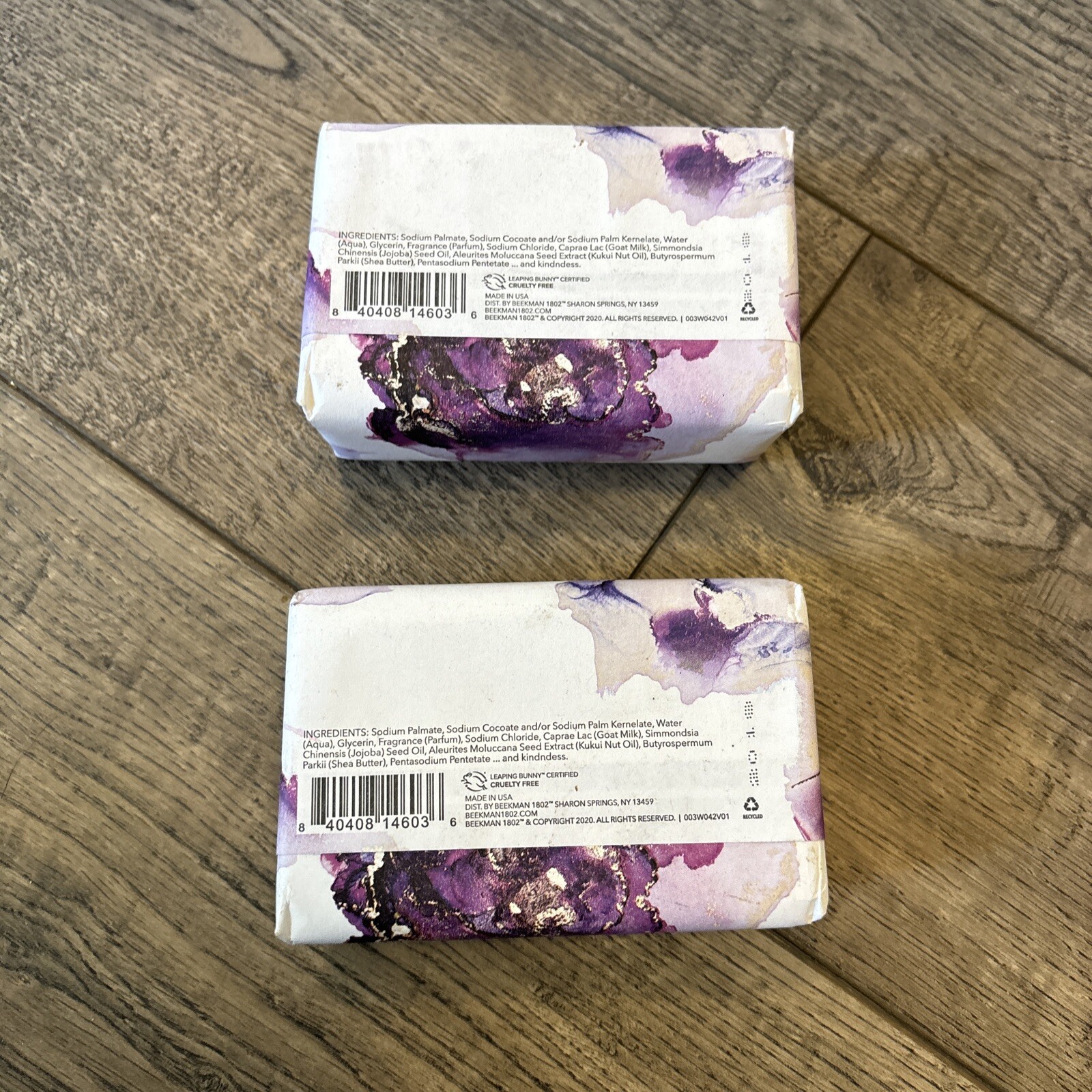 Beekman 1802 Lilac Dream Goat Milk Soap -Large Bar – 9 oz. Lot Of 2 Bars