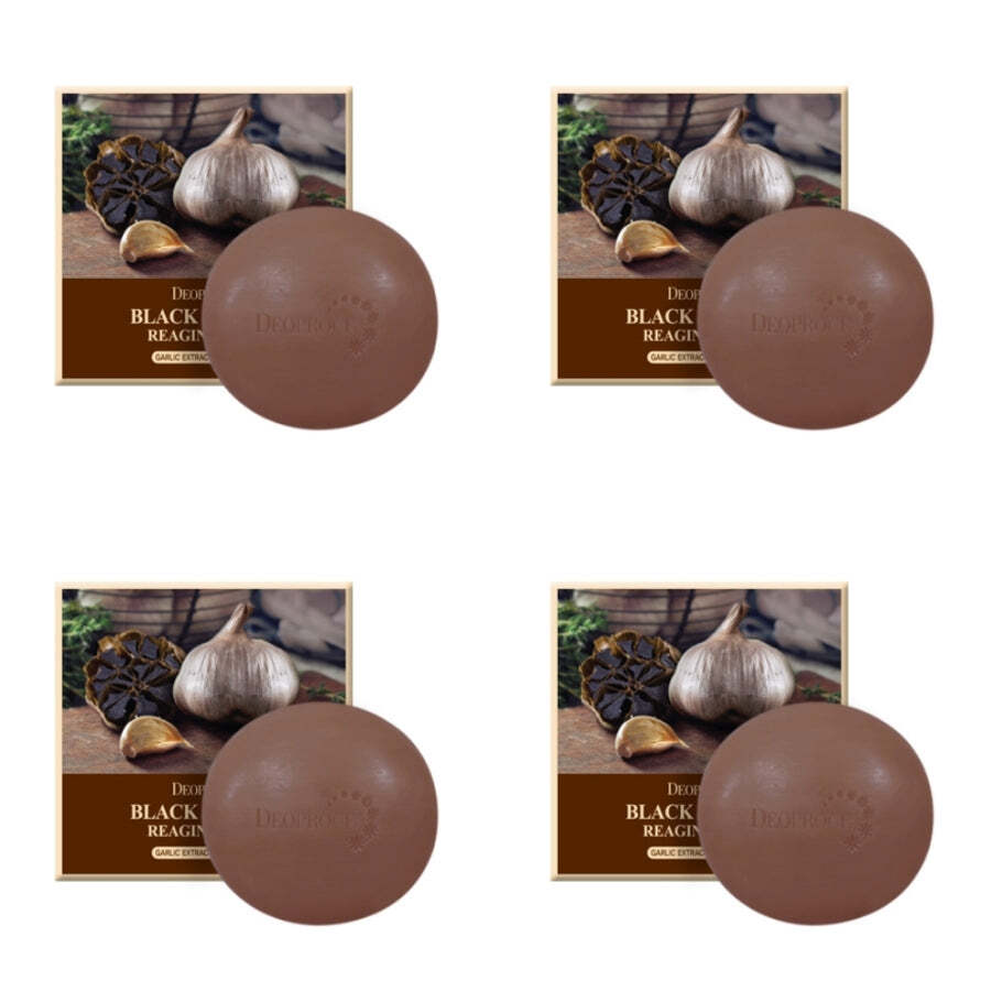 Deoproce Black Garlic Reaging Soap 100g*4Pcs – FREE SHIPPING