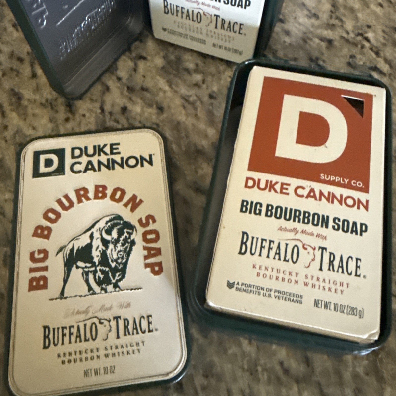 DUKE CANNON Big Bourbon Soap Buffalo Trace Triple Milled 10 oz 2 pack!!!