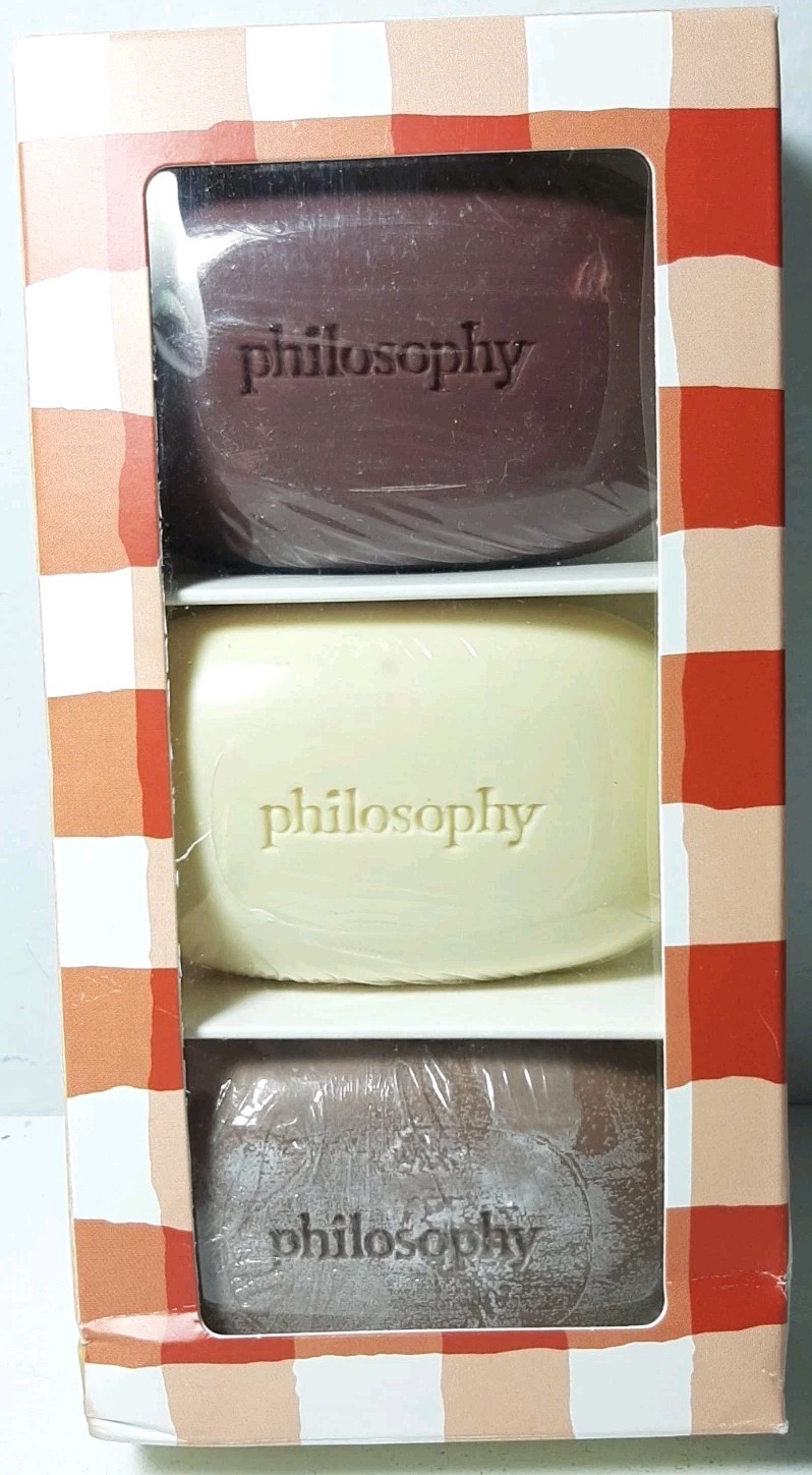 Philosophy The Cookbook Bar Soap Trio Sealed New Hot Toddies Soap Collection