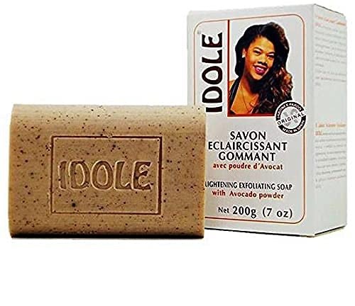 Idole Brightening Exfoliating Soap with Avocado Seed Powder, ) 3-Pack