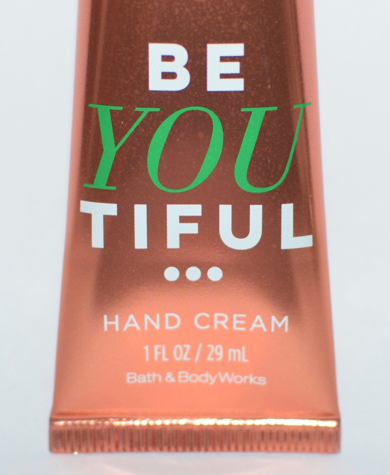 BATH BODY WORKS BE YOU TIFUL BEAUTIFUL SPARKLING PEACH HAND CREAM LOTION 1 OZ
