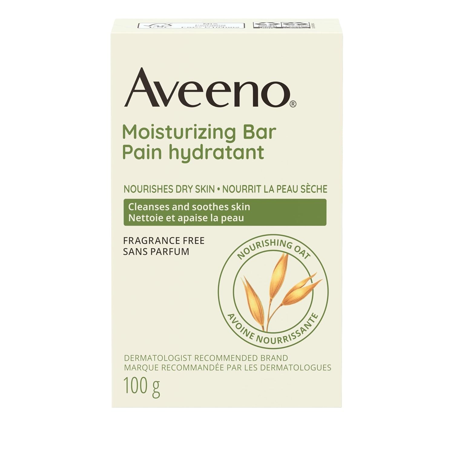 5 Pack Aveeno Moisturizing Bar Soap, Fragrance Free, 3.5 oz