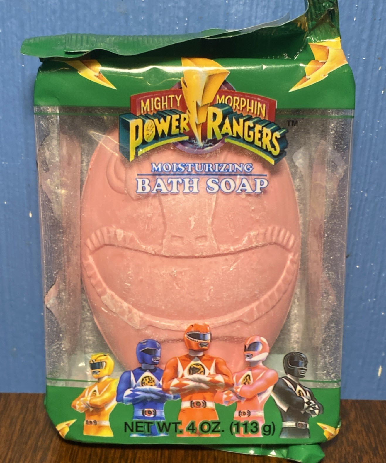 VINTAGE Mighty Morphin Power Rangers Bar Soap – 90s Bath JASON Red MMPR 1994 NOS