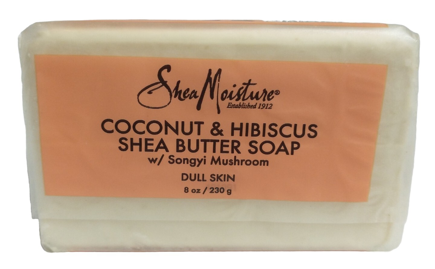 Shea Moisture Coconut & Hibiscus Shea Butter Soap W/ Songyi Mushroom 8oz Bar