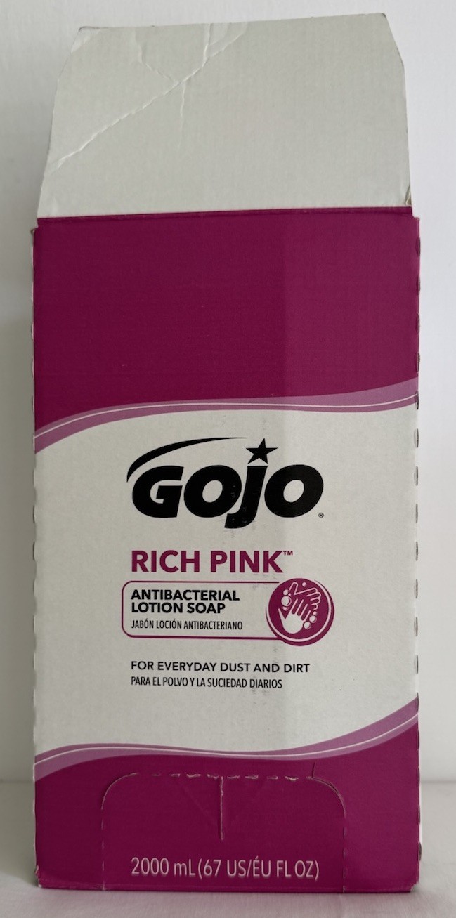 GOJO RICH PINK 7220-04 Antibacterial Lotion Soap Refill 2000mL NOB Exp 08/2027