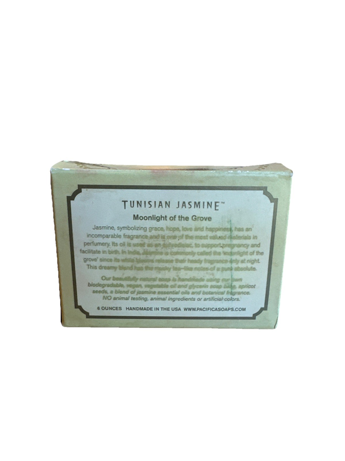 Pacifica Tunisian Jasmine Natural Soap RARE Discontinued 6 oz Sealed Original