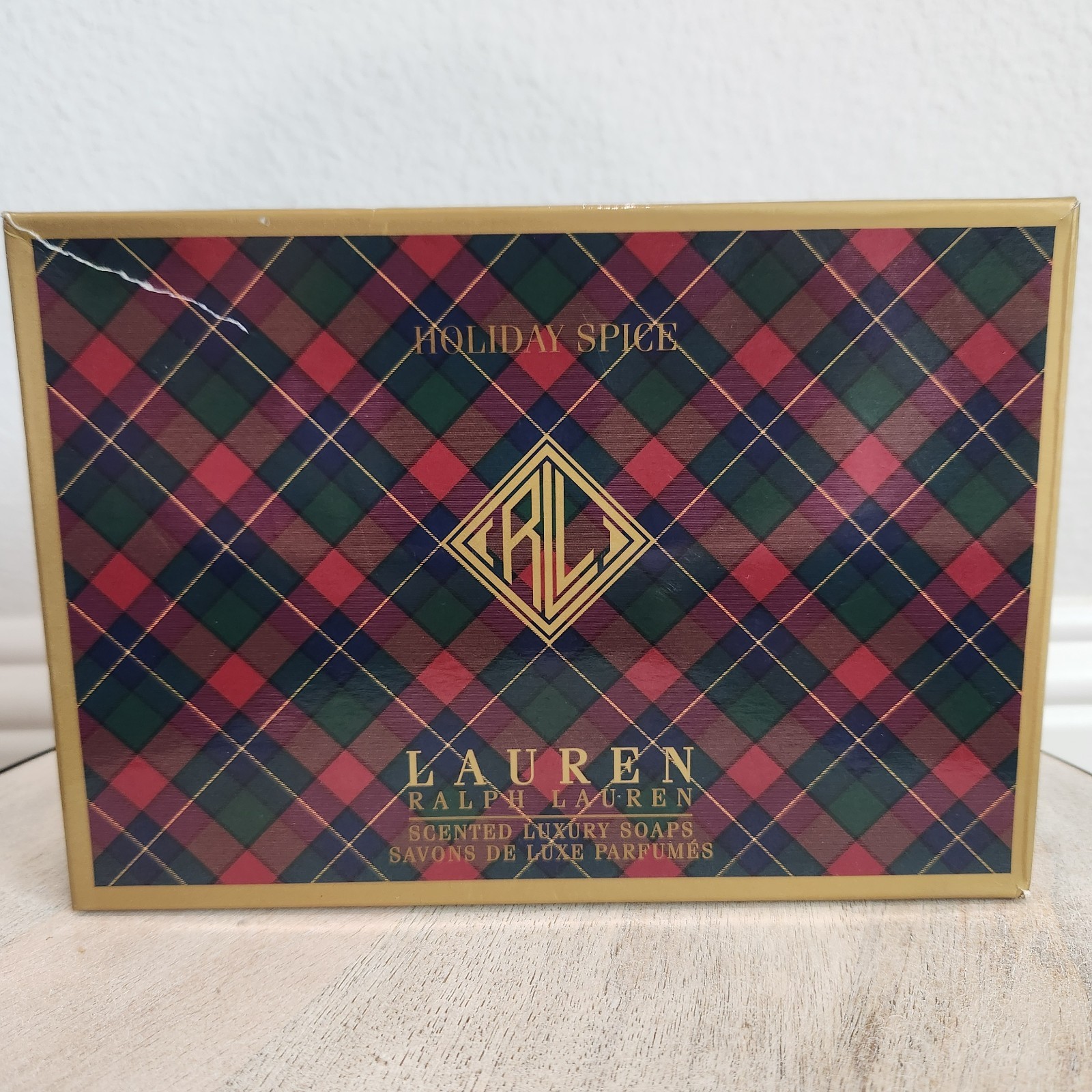NEW In Gift Box Lauren Ralph Lauren SET OF 6 Holiday Spice Scented Luxury Soaps