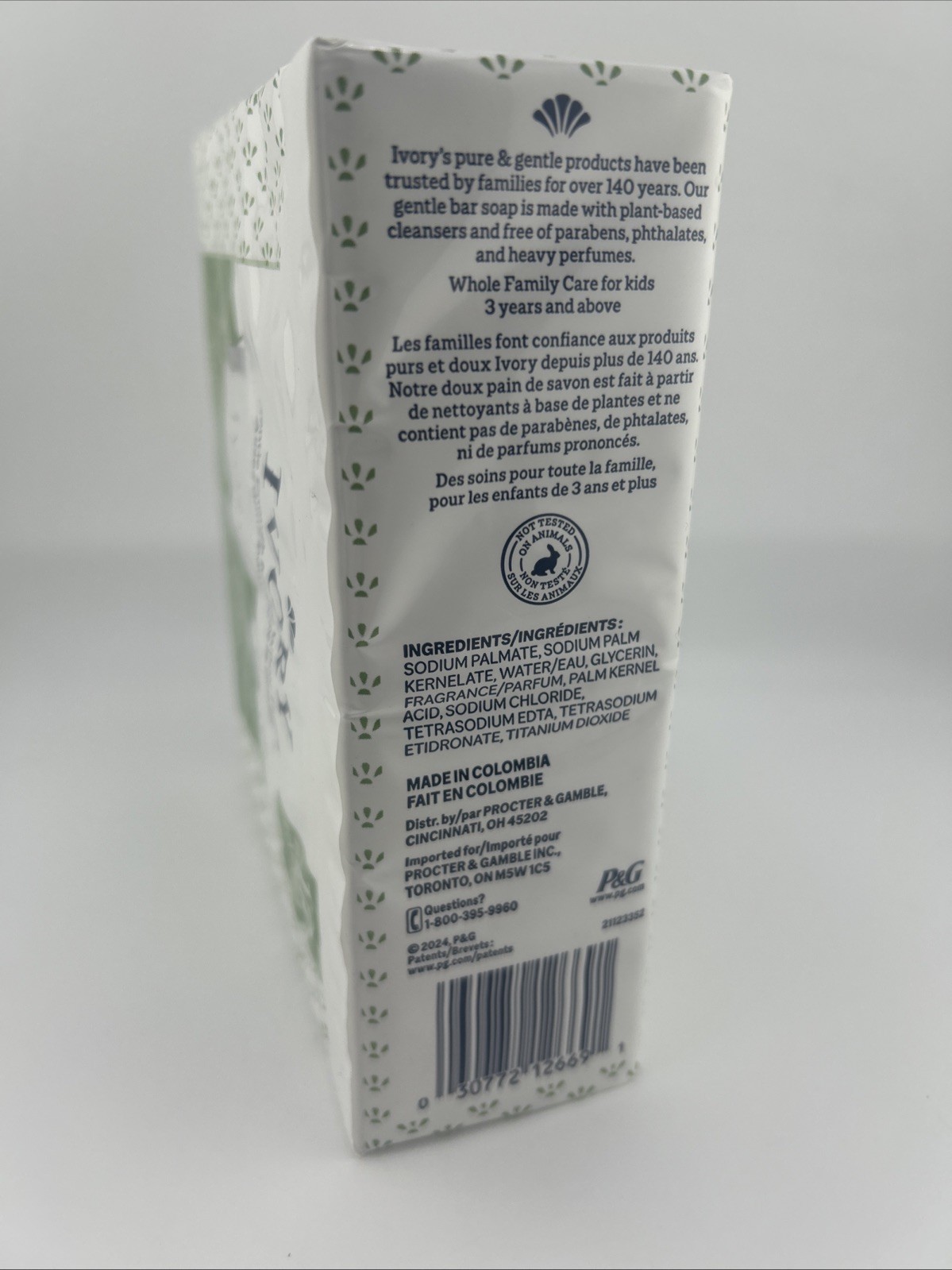 Ivory Bar Soap With Aloe All Skin Types 12 Count 3.17 oz/each New
