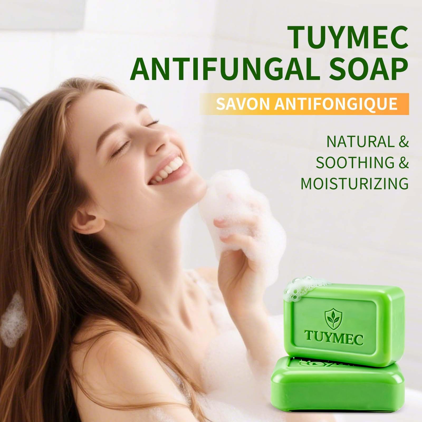 Antifungal Bar Soap Skin Fungus Treatment for Athlete’s Foot, Jock Itch & Ri…
