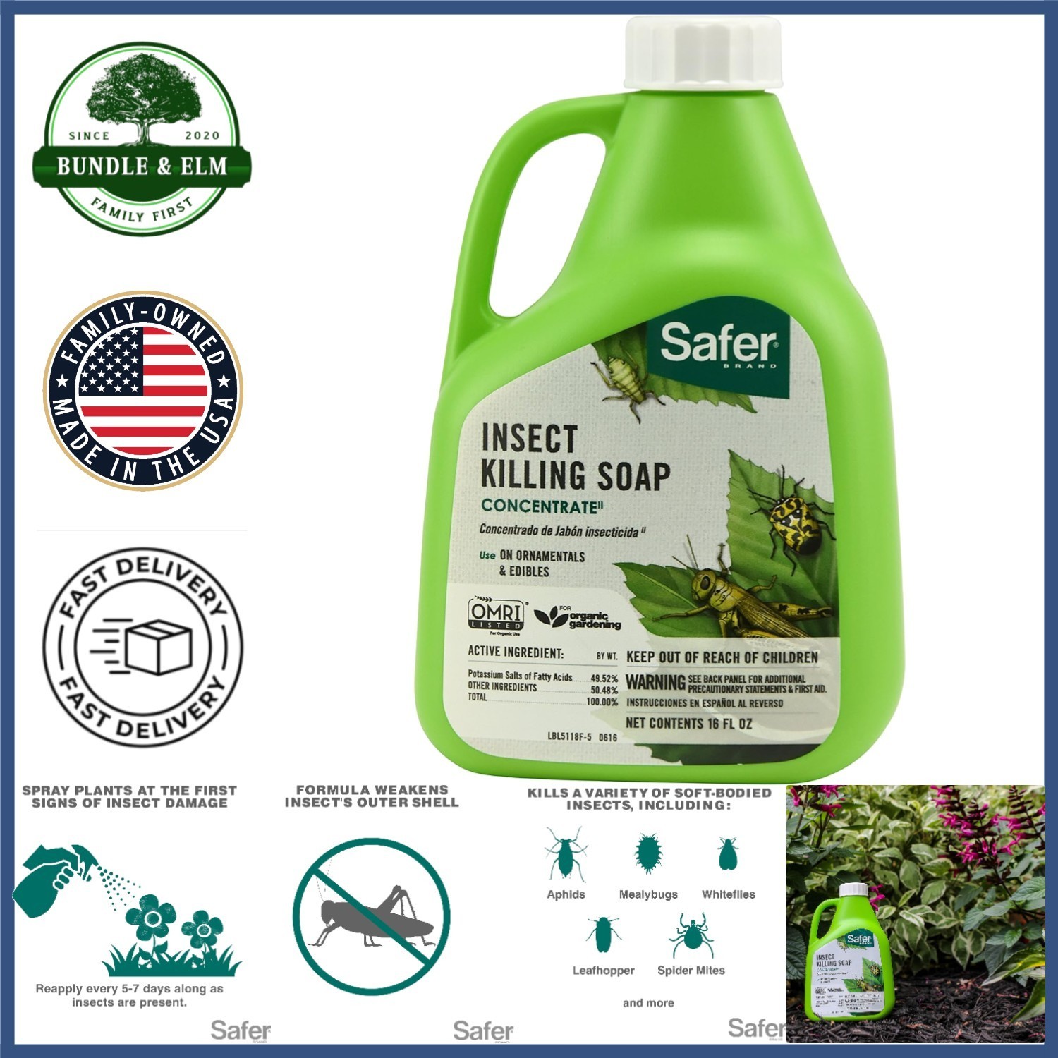 Insect Killing Soap Spray Effective Against Whiteflies Thrips And Mealybugs