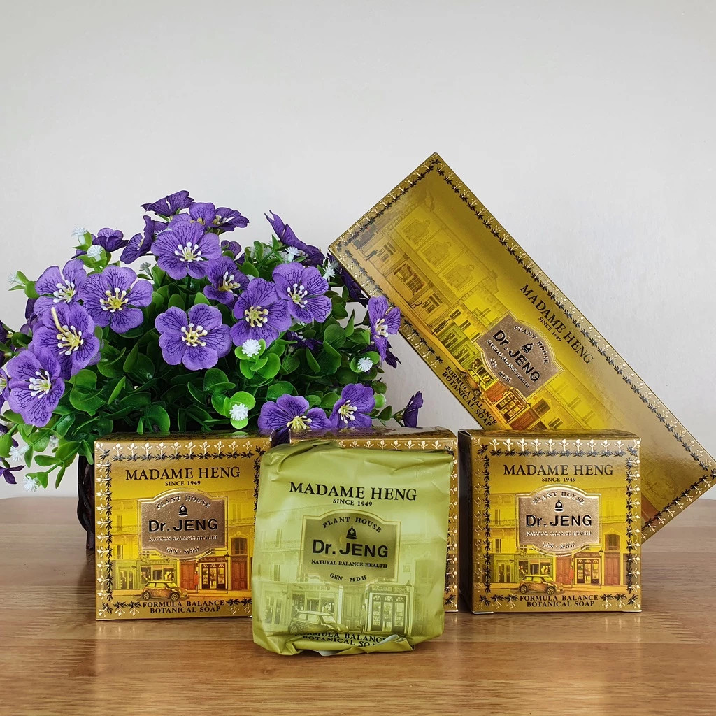 Dr Jeng Soap by MADAME HENG Botanical Soap w Green Chiretta, Trumeric 3x150g