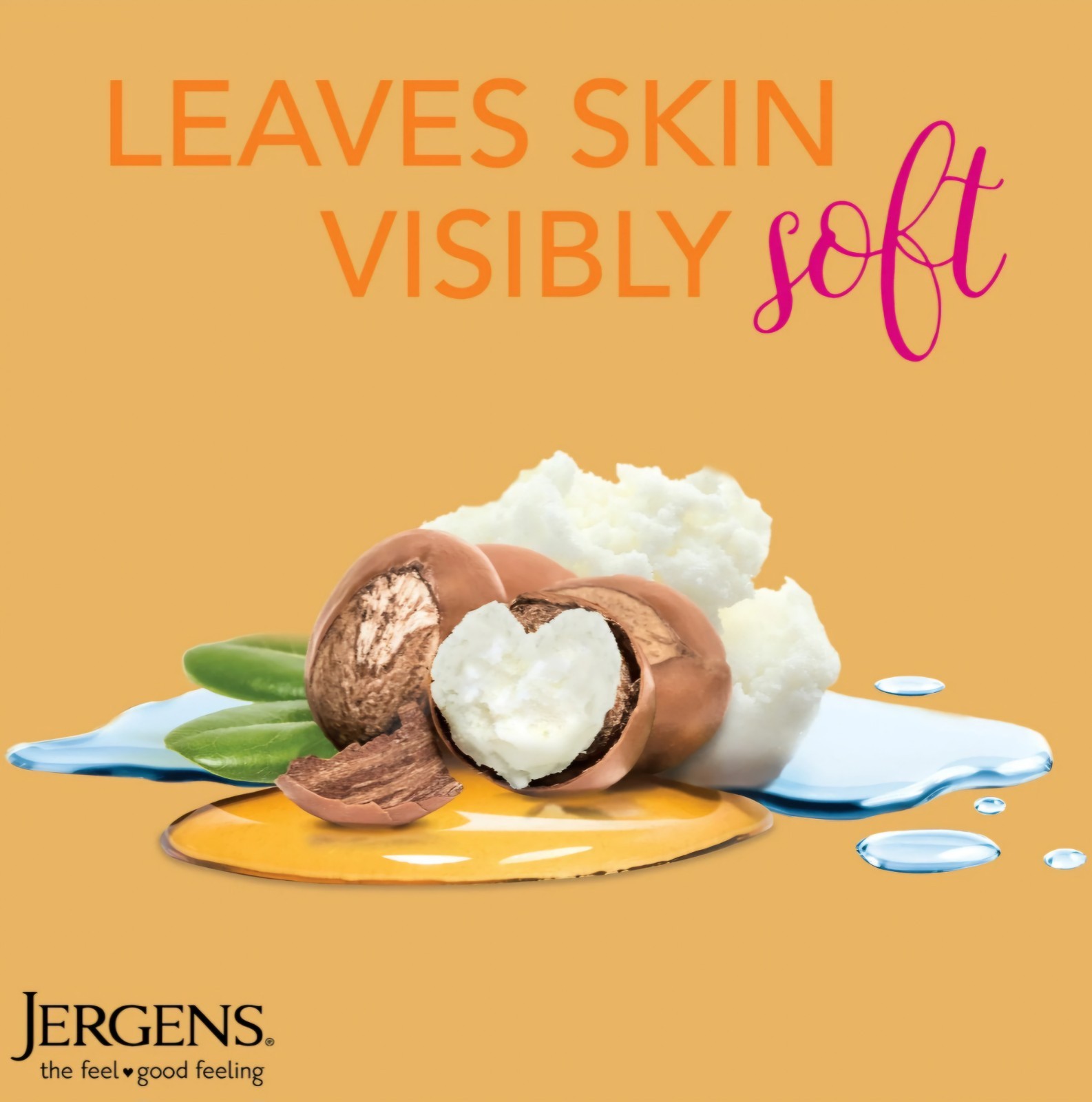 NEW! JERGENS (4-BARS) 3 Oz. (85 g) 🟡🫧 ●SHEA BUTTER● ~Enriched~ Mild Soap🫧.