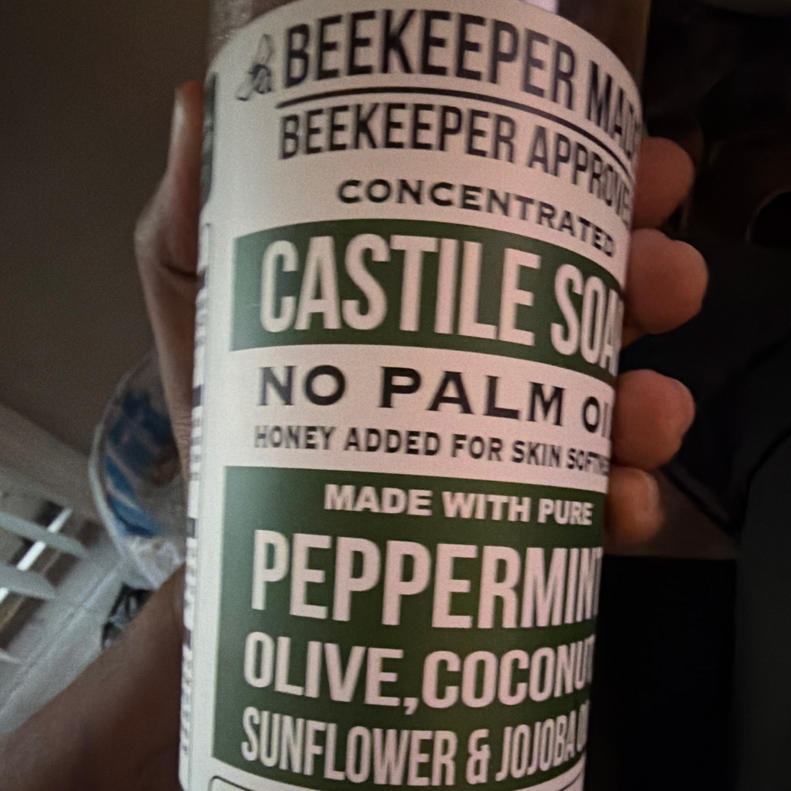 Beekeeper Made Concentrated Peppermint Castile Soap No Palm Oil 22 fl oz