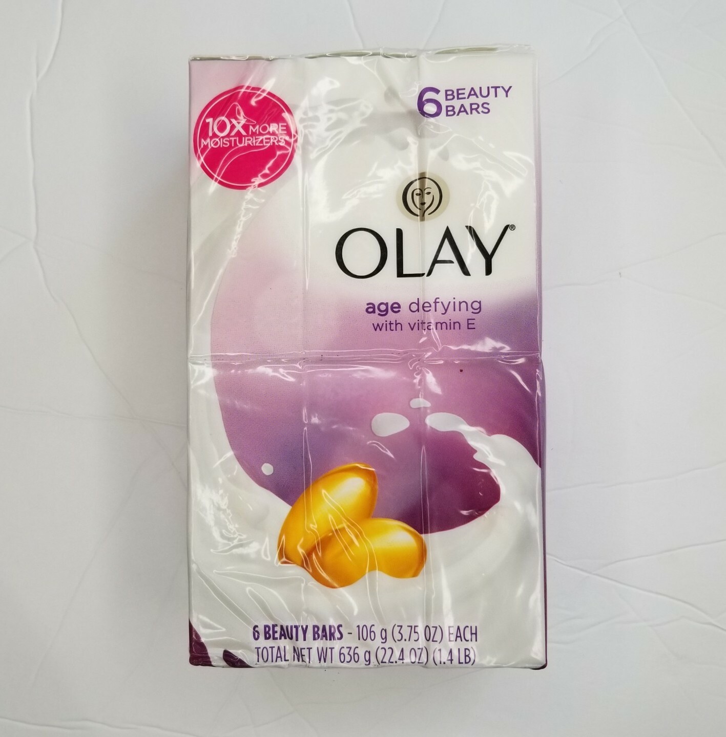 Olay Age Defying w/ Vitamin E Beauty Bar Soap, 6 Bars, Original Old Formula
