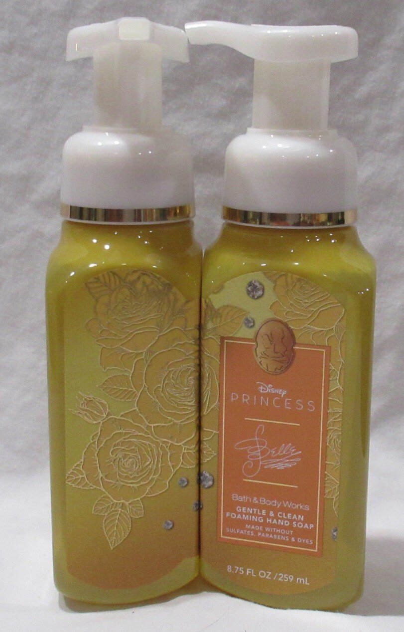 Bath & Body Works Gentle & Clean Foaming Hand Soap Set 2 Disney Princess BELLE