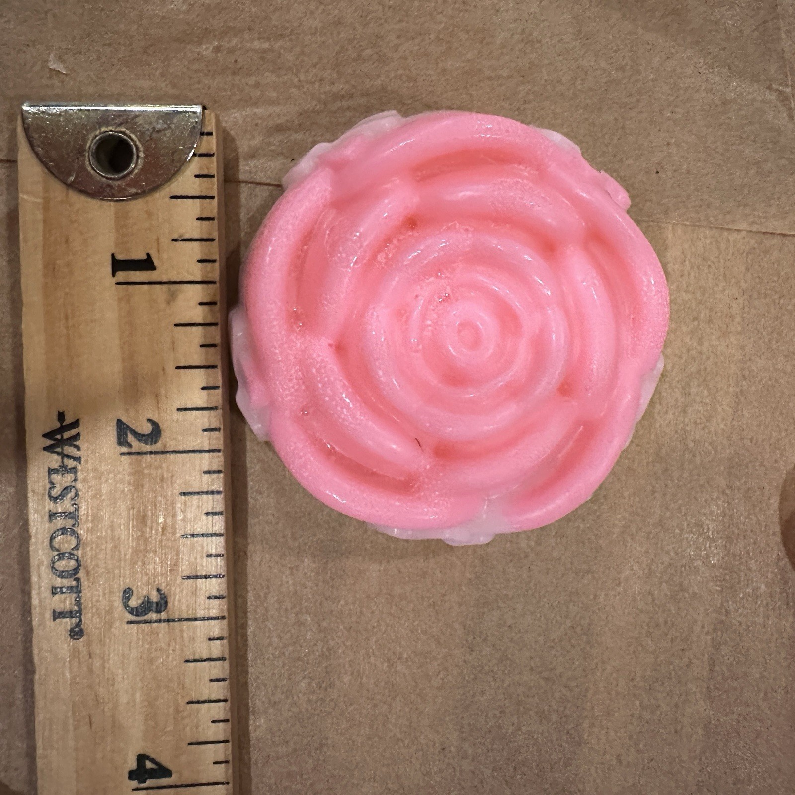 Handmade Goat Milk Soap Bar 2 Roses Flower Pink Rose Vanilla Vegan Organic Gift