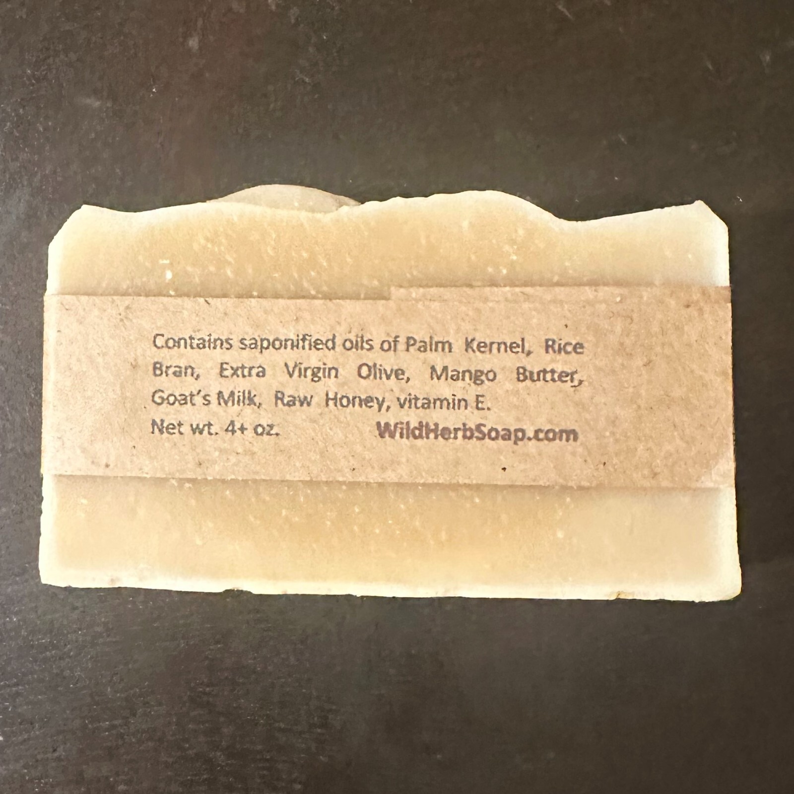 Goat Milk Wild Honey (Unscented) NATURAL ORGANIC SOAP BAR | By Wild Herb Soap