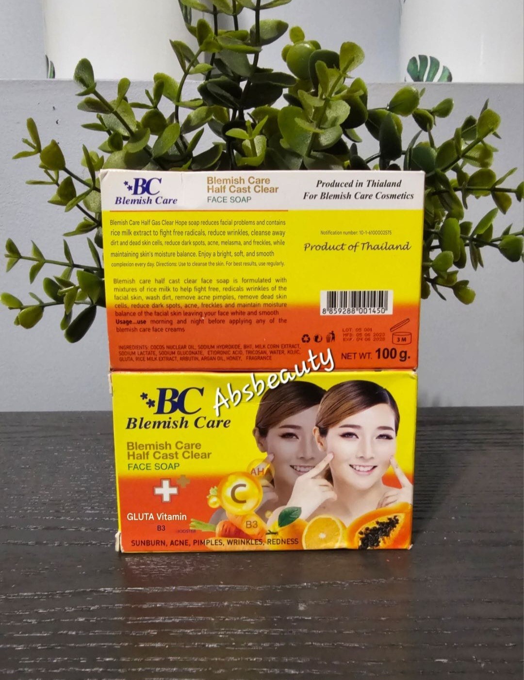 Blemish Care Half-C Clear Face Soap 100g💯✅️, 1pc