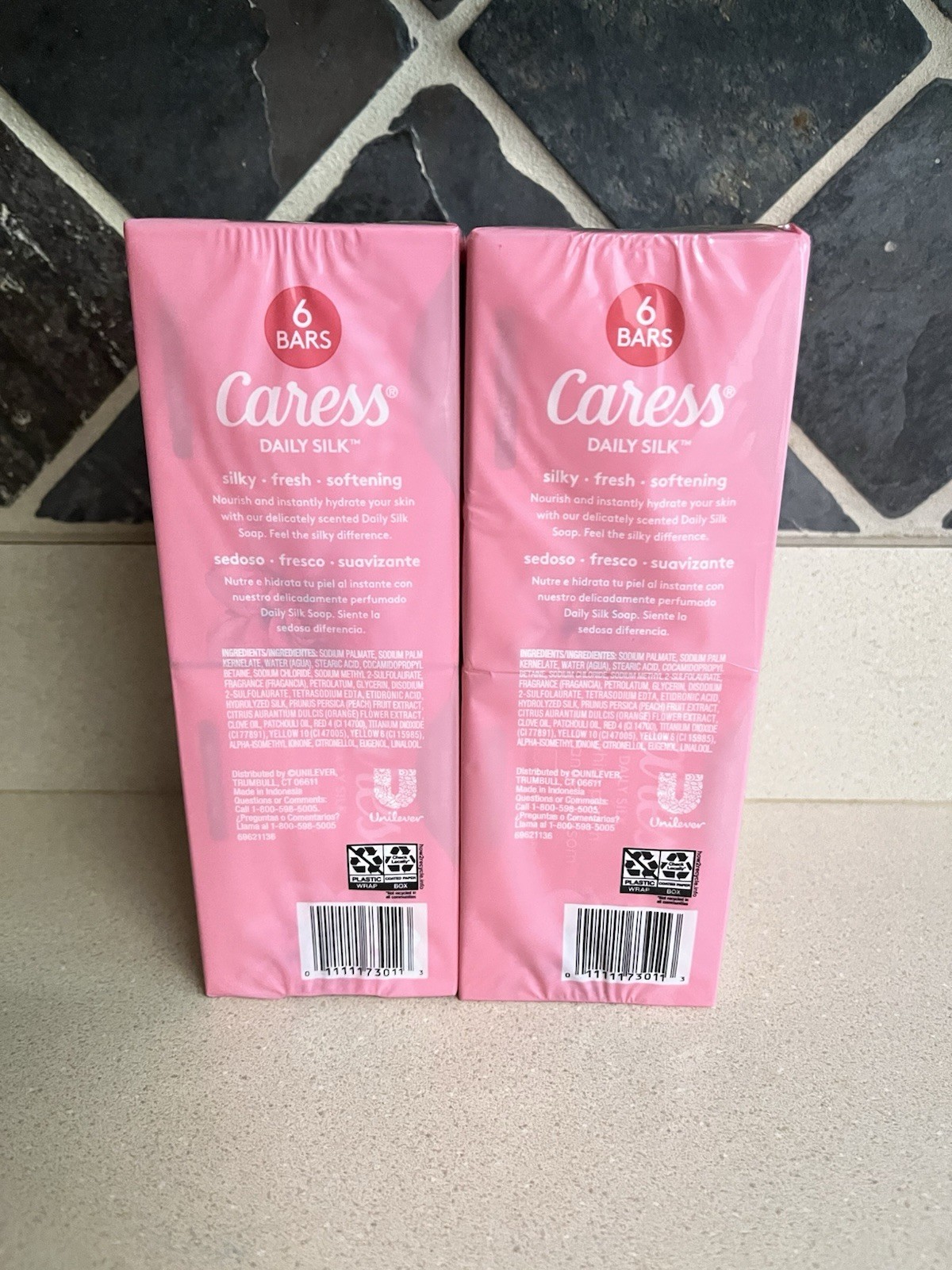 Caress Silk White Peach & Silky Orange Blossom 12 Bars 3.75 oz Each