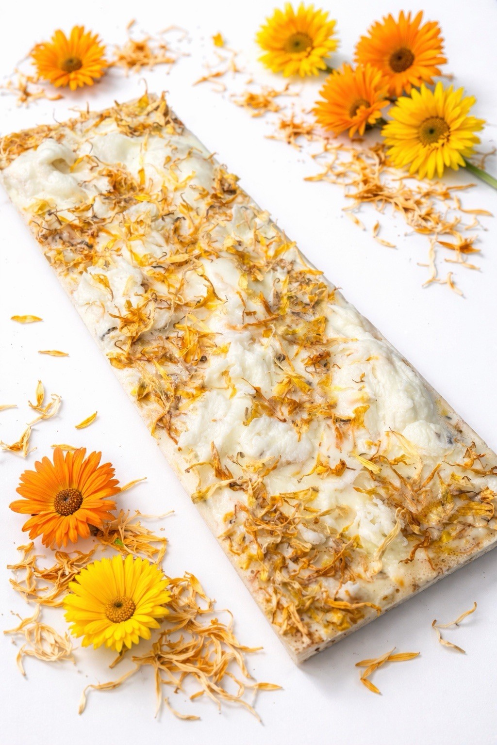 Set of 2 Handmade Goat Milk Soap | Calendula Petals, Lemongrass