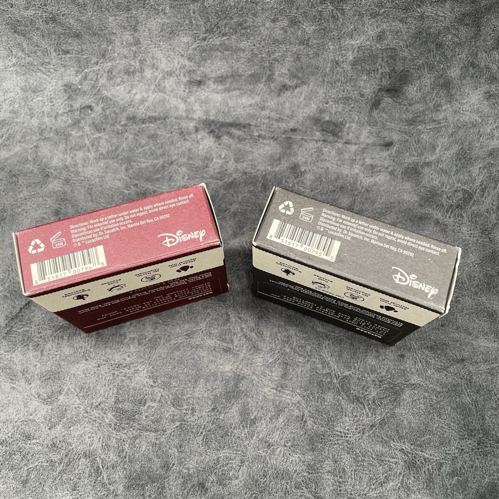 2 Pack DR. Squatch Soap Set Star Wars Dark Side Scrub & Ruthless Rinse Natural