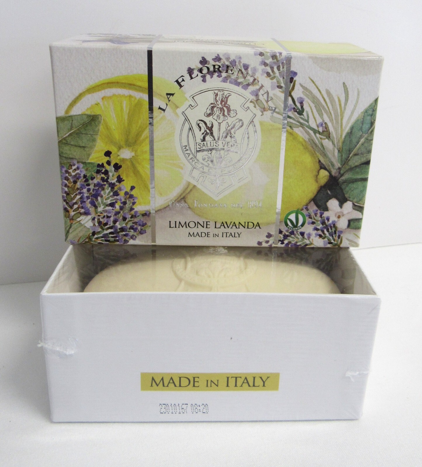 La Florentina Lemon Lavender Sculpted Bath Soap Italy 10.5 oz – NIB Sealed