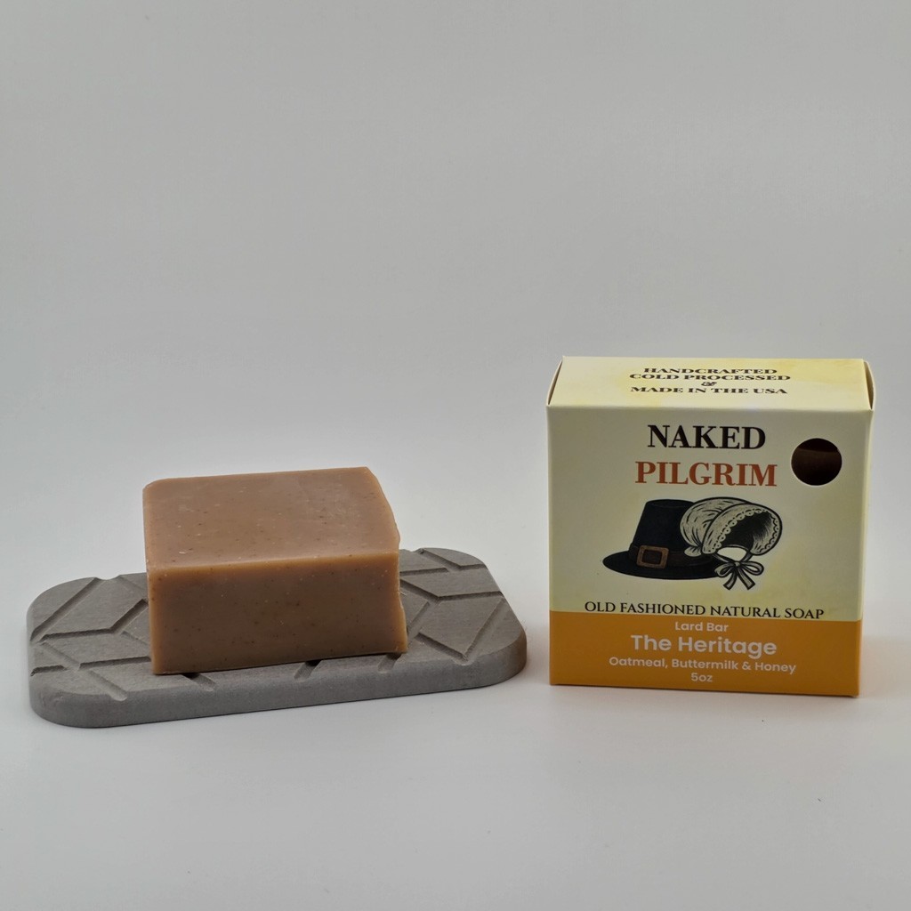 Oatmeal, Buttermilk and Honey, Lard Soap, Extremely Moisturizing 5oz