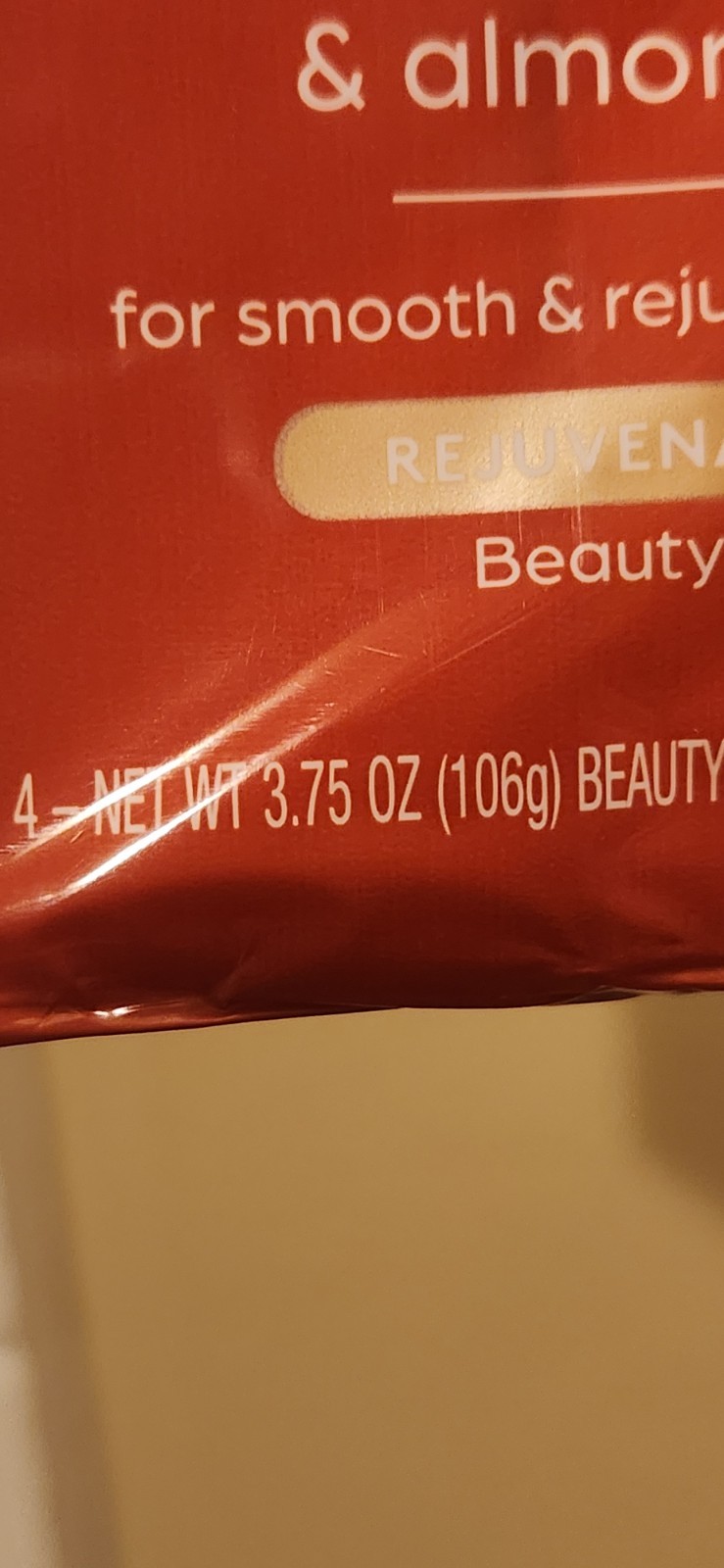 Pkg Of 4 Bars Caress Mango & Almond Oil Rejuvenating Beauty Bar Skincare
