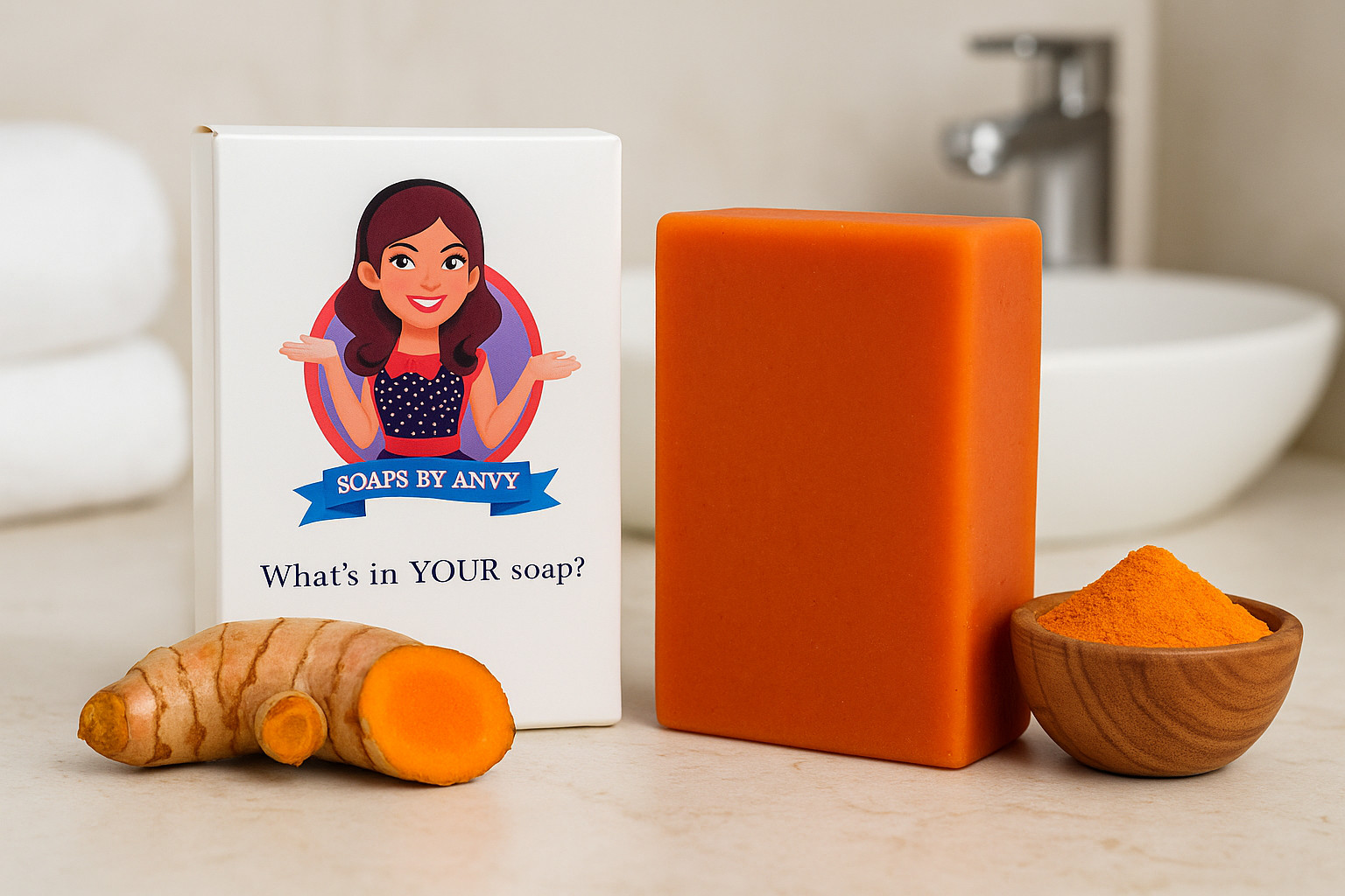 Handmade Soap – Natural Organi Turmeric Soap