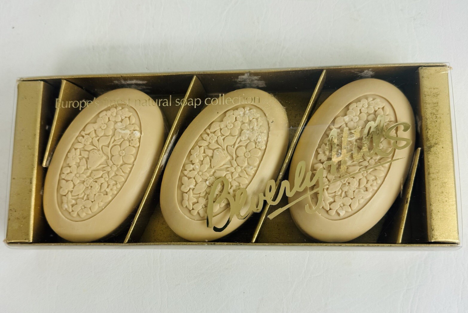 Beverly Hills Floral Soap Bars Decorative Guest Rance Scented Italy Set of 3 New