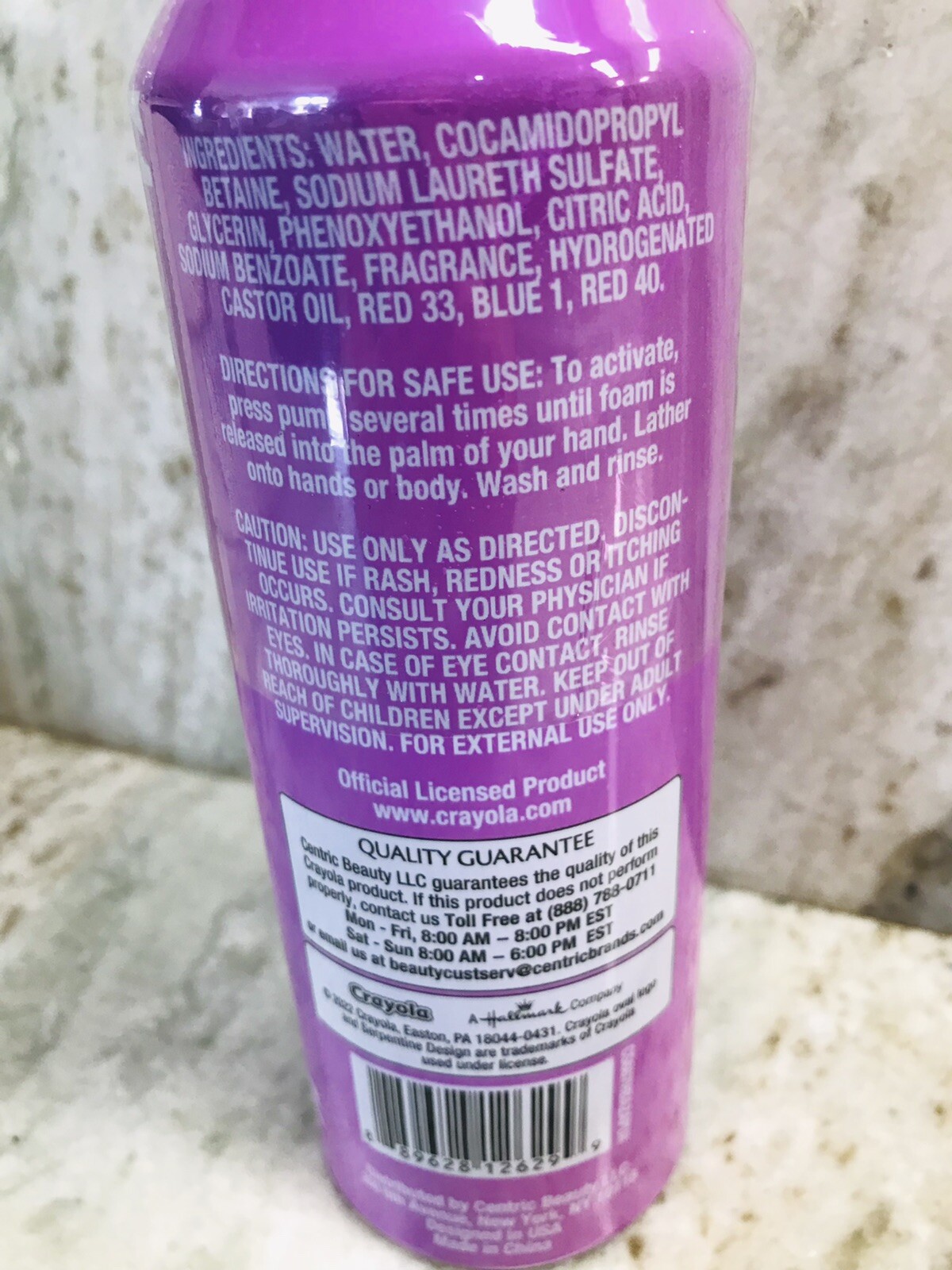 Crayola Shape/Create Gallopin’ Grape Moldable Foam Soap:14oz-Brand New-SHIP24H