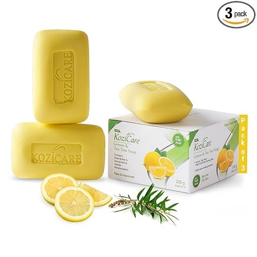 Kozicare Skin Lightening Soap 75 gm Enriched with Lemon & Tea Tree(Pack of 3)
