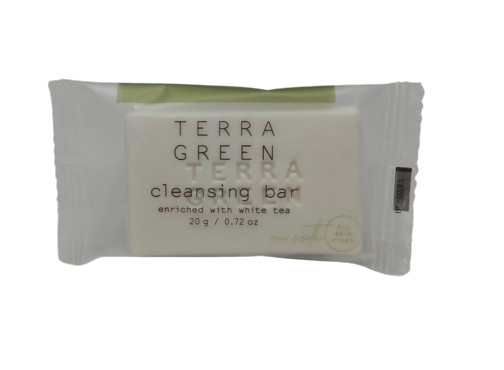 NEW ~ Terra Green Cleansing Soap Bar Enriched with White Tea ~ 4 each ~ 0.72 oz