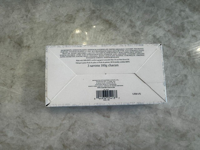 Crabtree & Evelyn Nantucket Briar Scented Bath Soap Set of 3 Bars 3.5 oz 100g Ea
