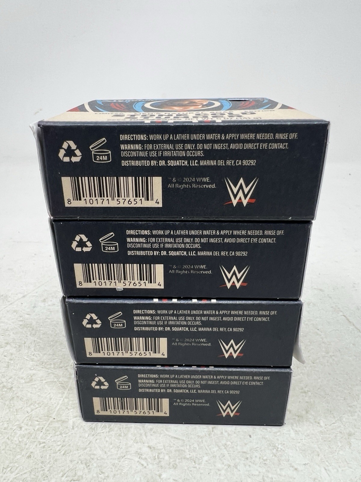 4 Bars Dr. Squatch Men’s Natural Soap Steve Austin Stone Cold Stunner 5 oz NEW
