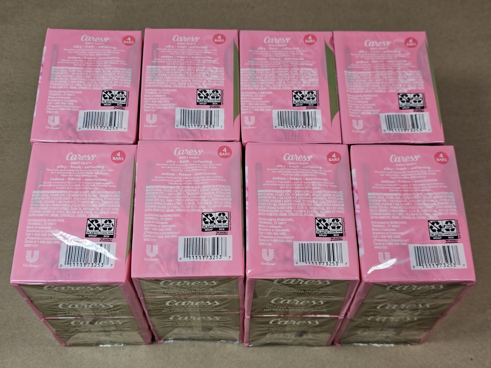 32 Pack Caress Silkening Beauty Bar, Daily Silk (3.75 oz, 32 ct.) Moisturizing