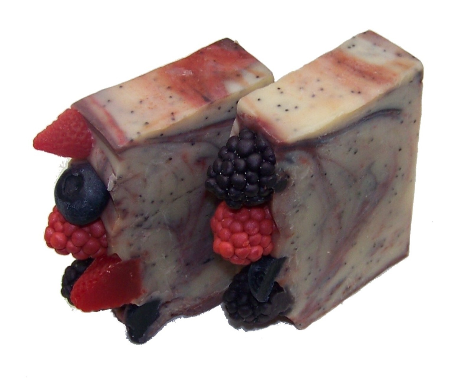 Berryliscious Blue Poppy Seed Goat Milk Soap-Natural & Organic by MJR Soaps