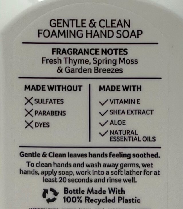 3 NEW BATH BODY WORKS GARDEN THYME GENTLE CLEAN FOAMING HAND SOAP WASH FOAM PUMP