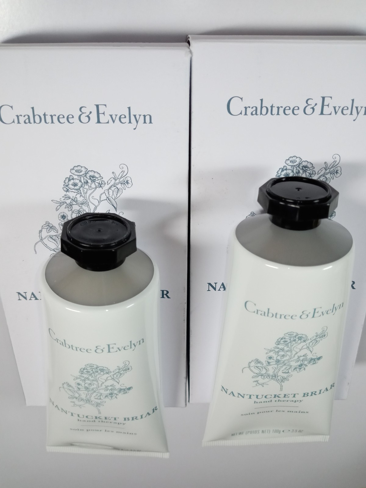Crabtree & Evelyn Lot of 2 Nantucket Briar Hand Therapy 2x100g/3.5oz NIB