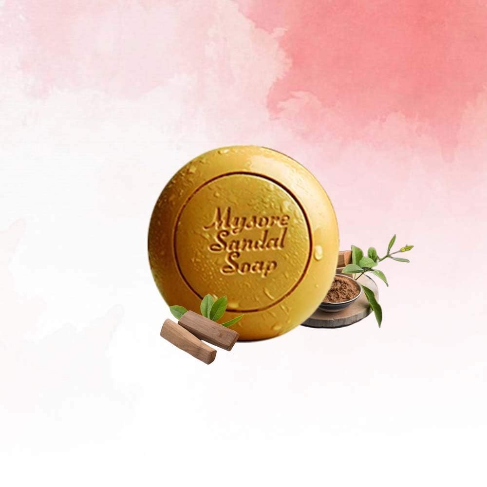 Mysore Sandal Soap, 150g (Pack of 3) 5.3 Ounce 3), Brown