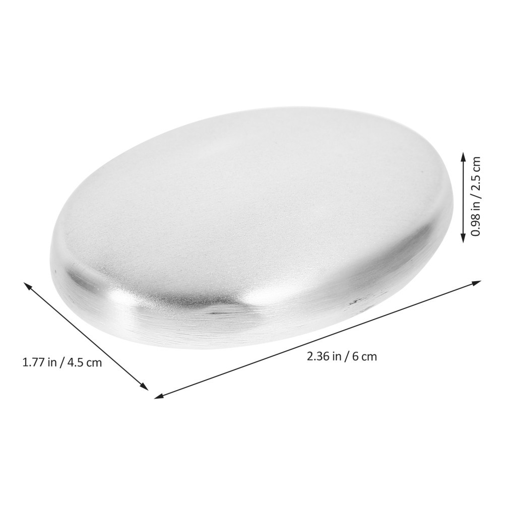 Triangle Metal Bar Soap Stainless Steel Odor Remover for Hand Cleaning