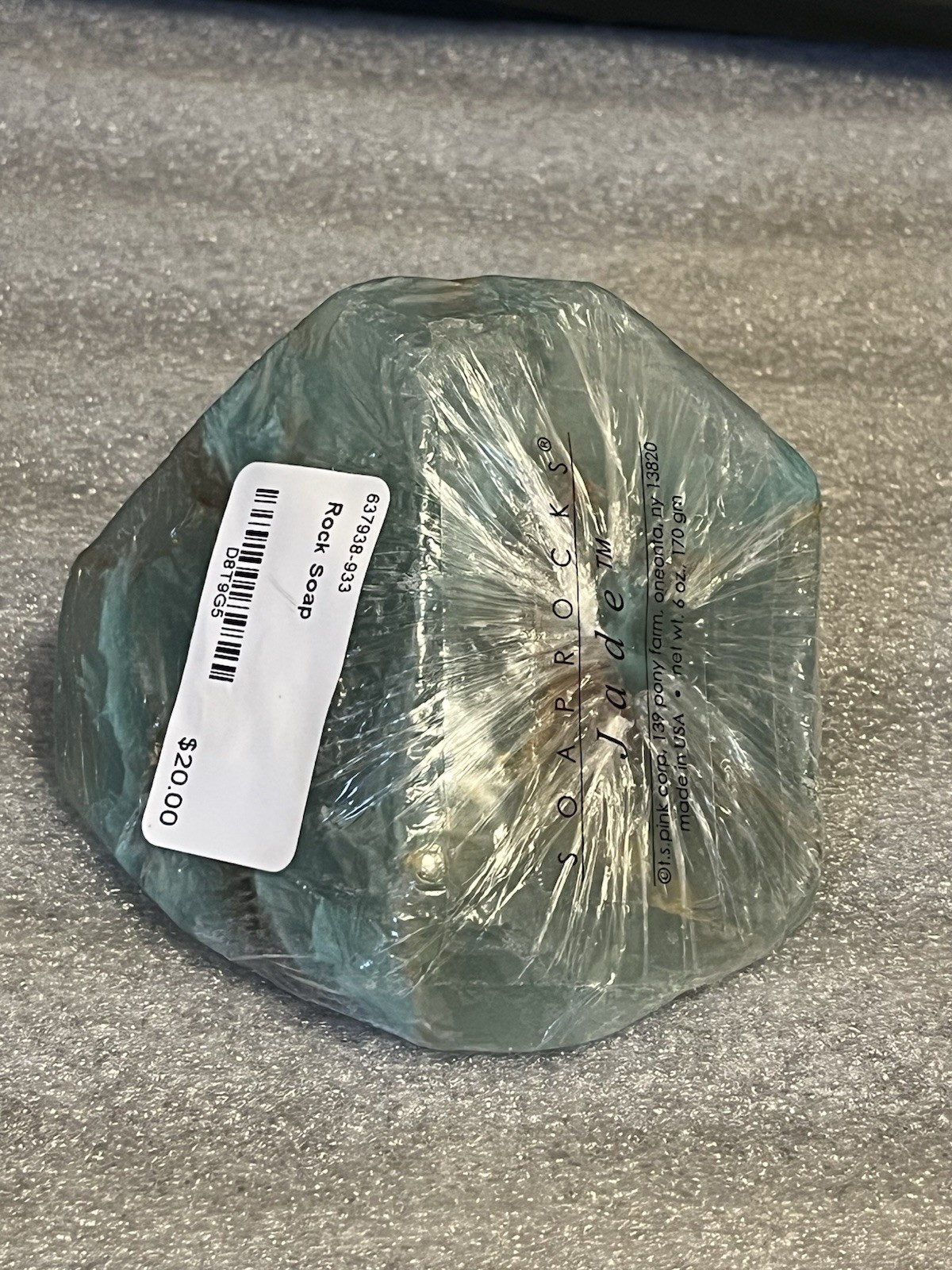 T.S. Pink SoapRocks Jewel Collection Jade Soap Looks Like Stone