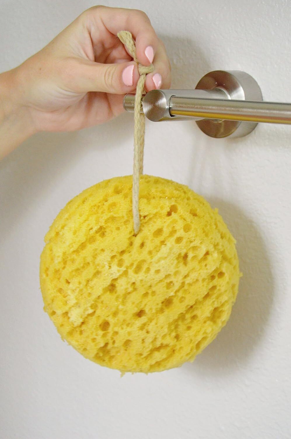 Evriholder Foam Body Sponge for Exfoliating Large 1 Count (Pack of 2), Tan